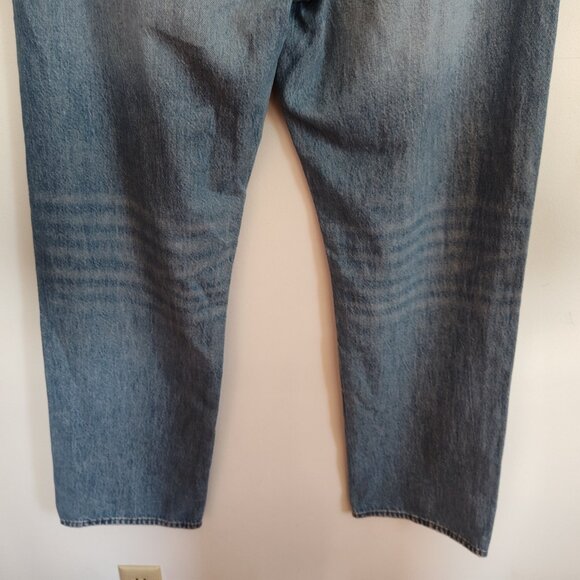 Ladies SZ 28 Madewell Blue Curvy Dean Straight-Leg Jean - Picture 5 of 6